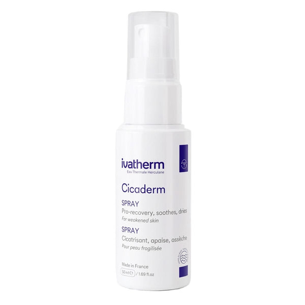 Ivatherm Cicaderm Reparative Skin Spray, Zinc Oxide, 50 ml