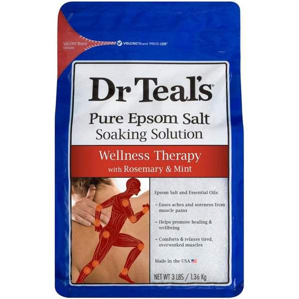 DR TEAL'S Wellness Soak Epsom Salt Bath Soak with Essential Oils 1360g