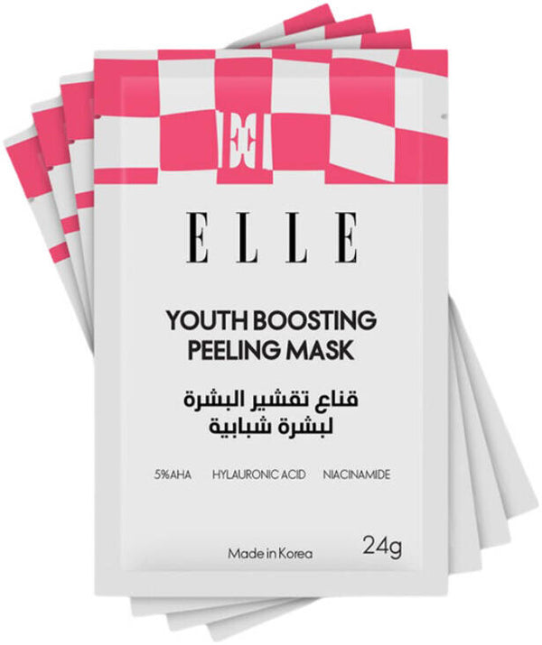Elle Youth Boosting Peel-Off Face Mask, 4-Piece Pack