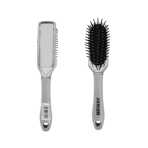 Marwai Detangling Hairbrush Flexible Bristles Silver