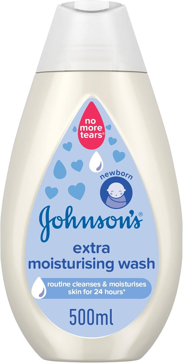 Johnson's Cotton Touch Newborn Baby Wash & Shampoo 2-in-1, No More Tears, 500ml