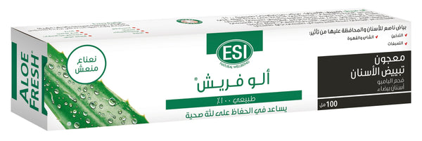 Aloefresh White Toothpaste with Aloe Vera and Bamboo Charcoal, 100ml