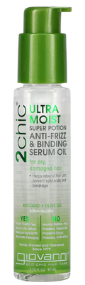 Giovanni 2Chic Moist Serum Hair Serum Avocado and Olive Oil for Dry, Damaged Hair