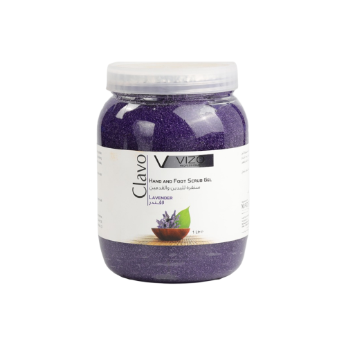 Vizo Clavo Hand and Foot Scrub Gel Lavender Exfoliating Formula 1 L