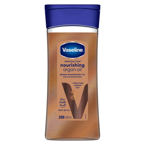 Vaseline Intensive Care Nourishing Argan Oil Bronze Shimmer Body Gel Oil 200 ml