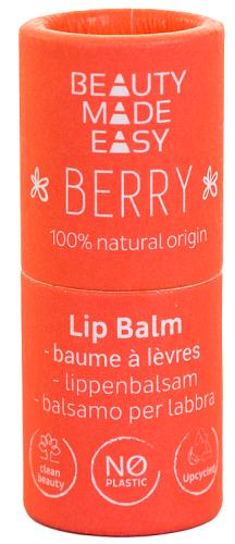 Beauty Made Easy Natural Lip Balm Berry Moisturizing 5.5g