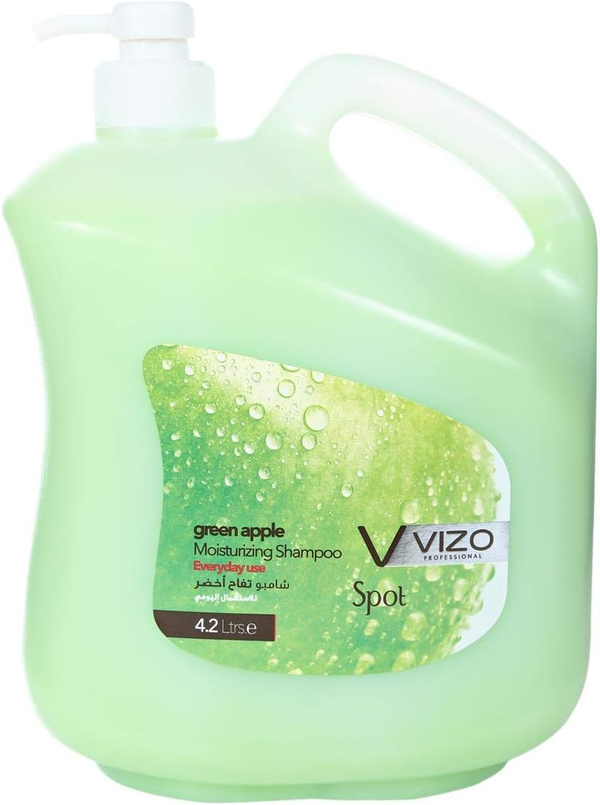 Vizo Professional Spot Moisturizing Shampoo Green Apple Daily Use 4.2 L