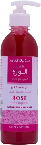 Mandy Care Rose Shampoo with Rose Extract for Hair Cleansing and Frizz Care