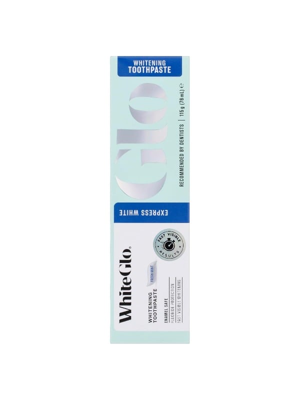 White Glo Fast Brightening Toothpaste Fluoride Fresh Mint 115g