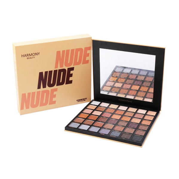 Harmony Beauty Eyeshadow Palette 42 Colors Nude Matte Shimmer Satin