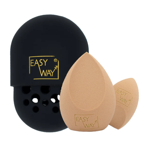 Easy Way Makeup Sponge Set Contour and Foundation Blending Sponges with Case