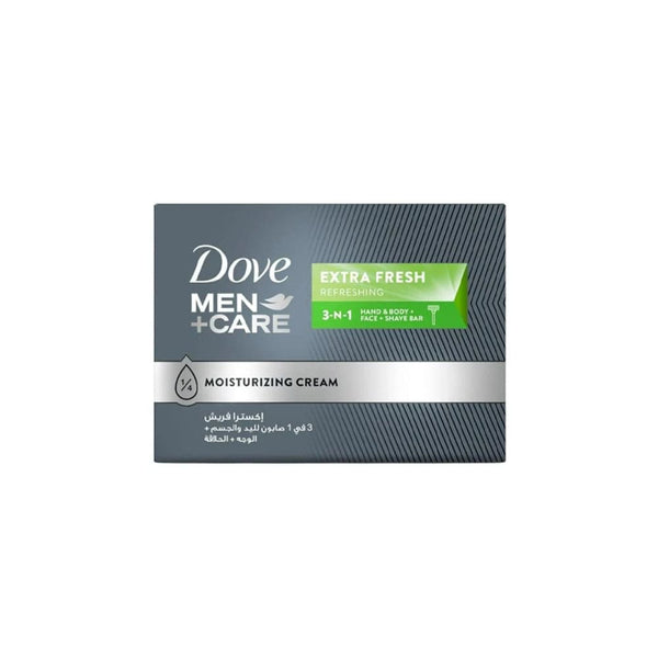 Dove Extra Fresh Men 3-in-1 Care Soap Bar Moisturizing Cream 100 g
