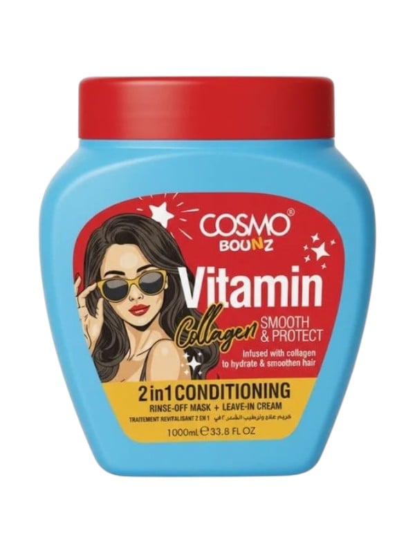 Cosmo Bounce 2-in-1 Hair Treatment and Moisturizing Cream Collagen 1000ml
