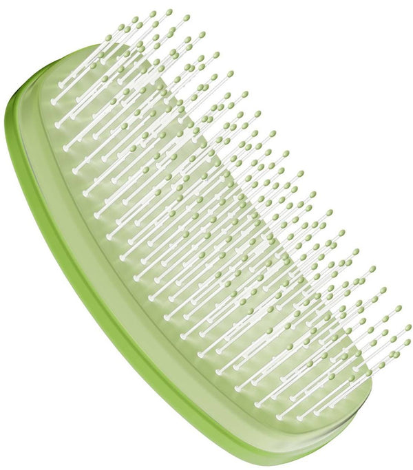 Beter Detangling Hair Brush Flexible Bristles Scalp Massage Green