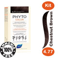 Phyto Color Permanent Hair Color Cream Plant Pigments Chestnut Brown 4.77