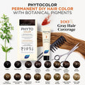 Phyto Color Permanent Hair Color Cream Plant Pigments Chestnut Brown 4.77