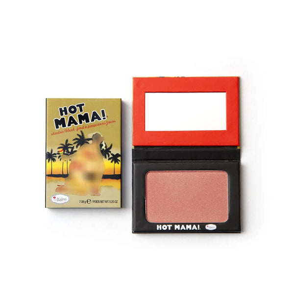 TheBalm Hot Mama Blush & Shadow Shimmering Peachy Pink 7.08 g