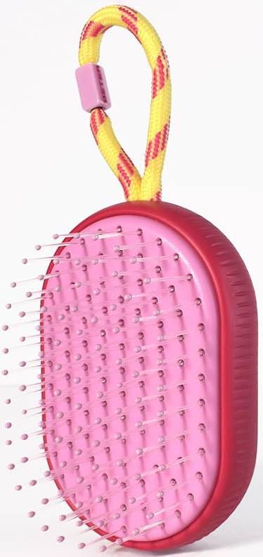 Beter On-The-Go Detangling Hair Brush Flexible Bristles Rosa