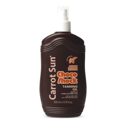 Carrot Sun Tanning Oil Choco Shoch Cocoa Butter