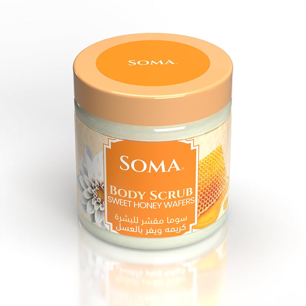Soma Sweet Honey Cream Sugar Body Scrub, Exfoliating Moisturizing Formula
