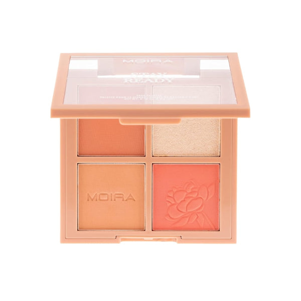 Moira Stay Ready Blush & Highlighter Palette Coral Shades 05