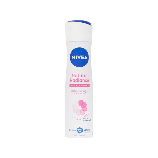 NIVEA Natural Radiance Deodorant Spray Alcohol-Free Licorice & Avocado Extract 150 ml