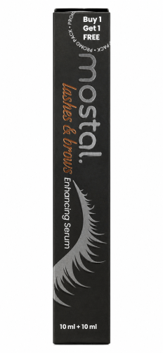 Mostal Lashes & Brows Enhancing Serum, Lightweight Nourishing Formula