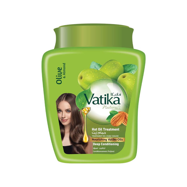 Vatika Deep Moisturizing Olive & Almond Hot Oil Treatment Hair Oil, 1 kg