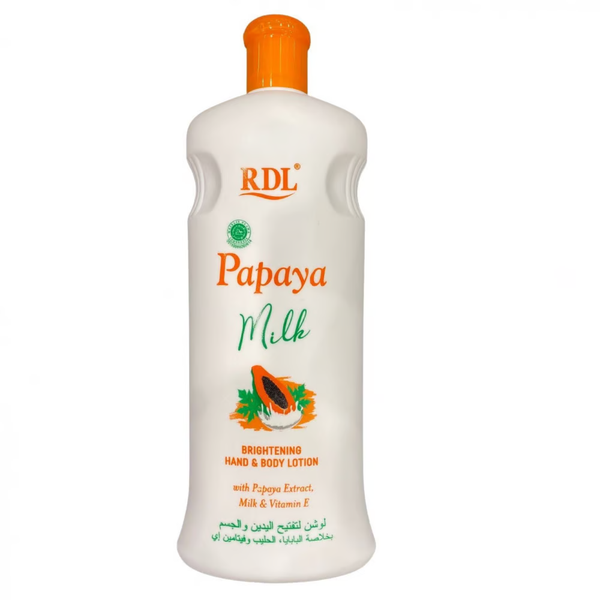 RDL Milk Lotion Hand & Body Moisturizing Lotion Vitamin E Papaya Extract 600ml