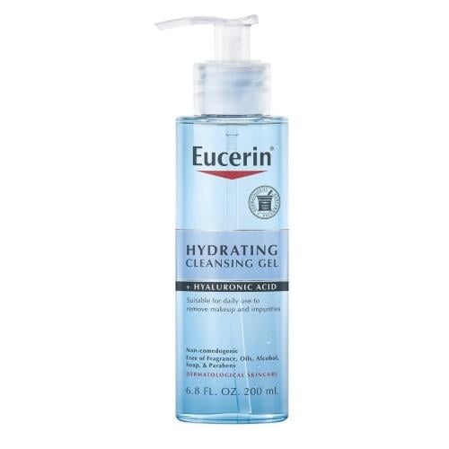Eucerin Hydrating Hyaluronic Cleansing Gel Facial Cleanser Fragrance-Free 200ml