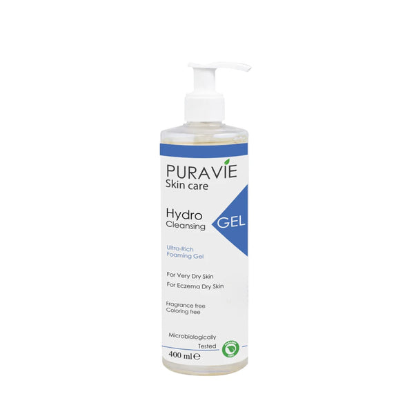 Puravie Hydro Cleansing Gel Foaming Face and Body Cleanser Fragrance-Free 400 ml