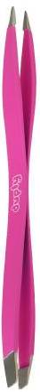 Beter Dupli Double-Tip Tweezers Fine & Slanted Tip Pink 11.2 cm