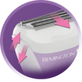 Remington Smooth & Silky Battery-Operated Lady Shaver with Aloe Vera Strip