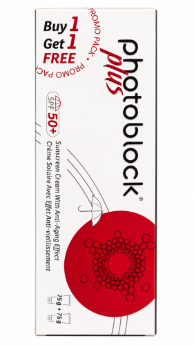Photoblock Plus Sunscreen Cream SPF 50+ Broad-Spectrum UV Protection Promo Pack