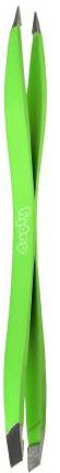 Beter Dupli Double-Tip Tweezers Fine & Slanted Tip Verde 11.2 cm