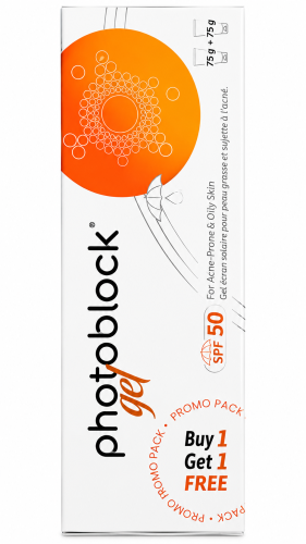 Photoblock Gel Sunscreen SPF 50 Lightweight Water-Resistant Formula for Oily Skin