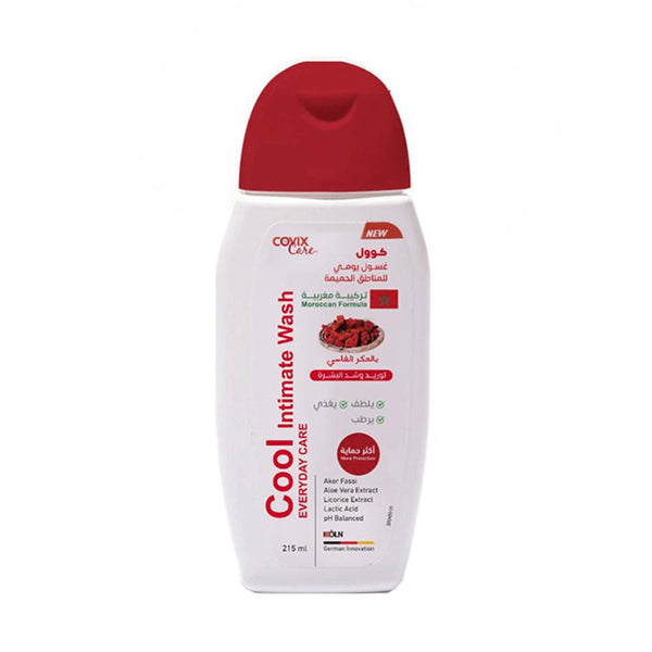 Covix Care Cool Intimate Wash with Aker Fassi Extract, Aloe Vera and Licorice Root, 215 ml
