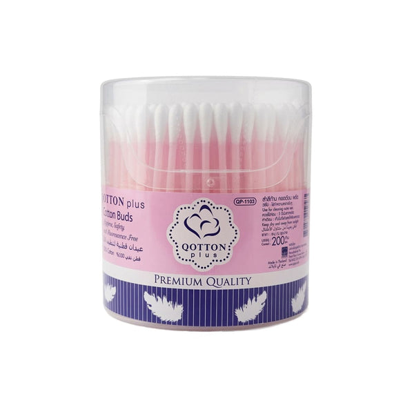 Qotton Plus Cotton Swabs Soft Cotton Tips 200 Swabs