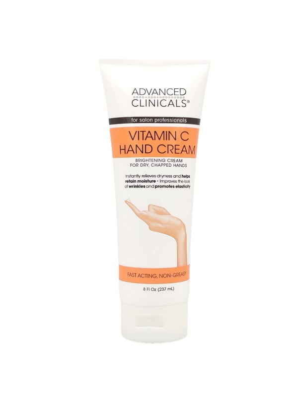Advanced Clinicals Vitamin C Hand Cream Fast-Absorbing Moisturizer 237ml