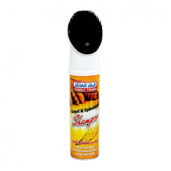 Family Train Carpet & Upholstery Shampoo Built-In Brush Fresh Scent 400 ml