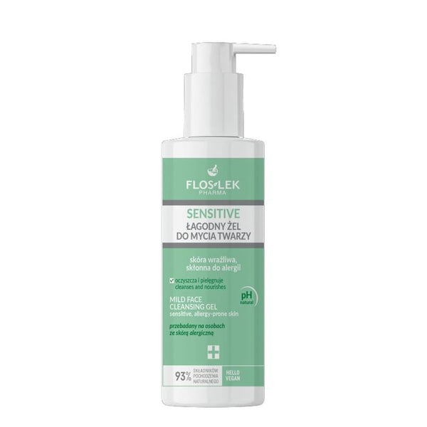 Floslek Sensitive Skin Face Cleansing Gel Moisturizing Formula 175 ml