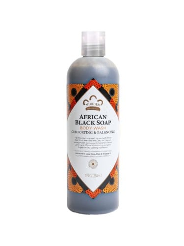 Nubian Heritage African Black Soap Shower Gel Oat Shea Butter 384 ml