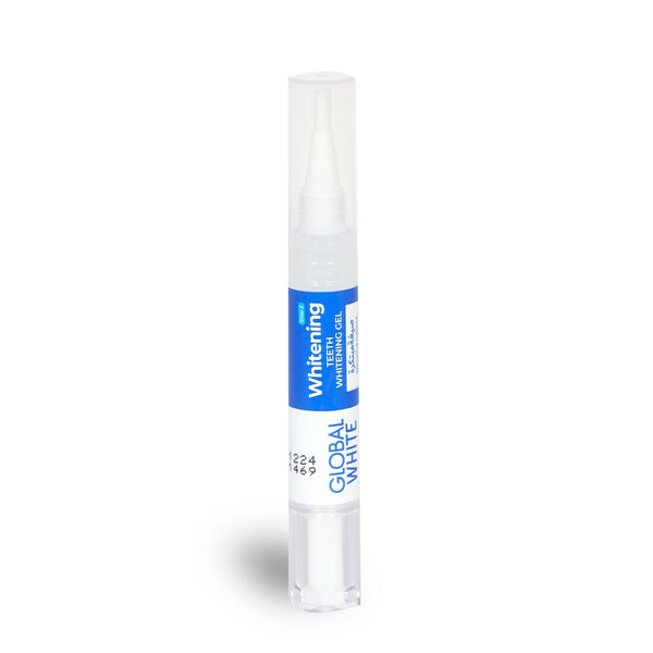 Global White Teeth Brightening Gel Pen, Active Oxygen Formula, Portable Smile Care