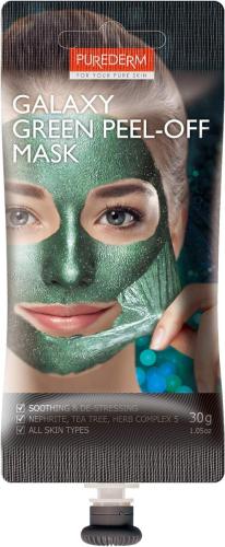PUREDERM Galaxy Green Peel Off Face Mask with Tea Tree 30g