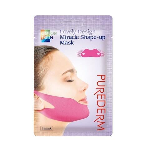 Purederm Lovely Design Miracle Shape Up Chin Mask, Hydrating Firming Care