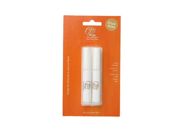 Glitz Petite Liquid Nail Glue, Transparent Brush-On Formula