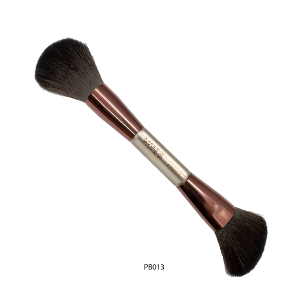 Makeover22 Double Face Contour Brush PB013, Dual-Ended Powder and Contour Brush