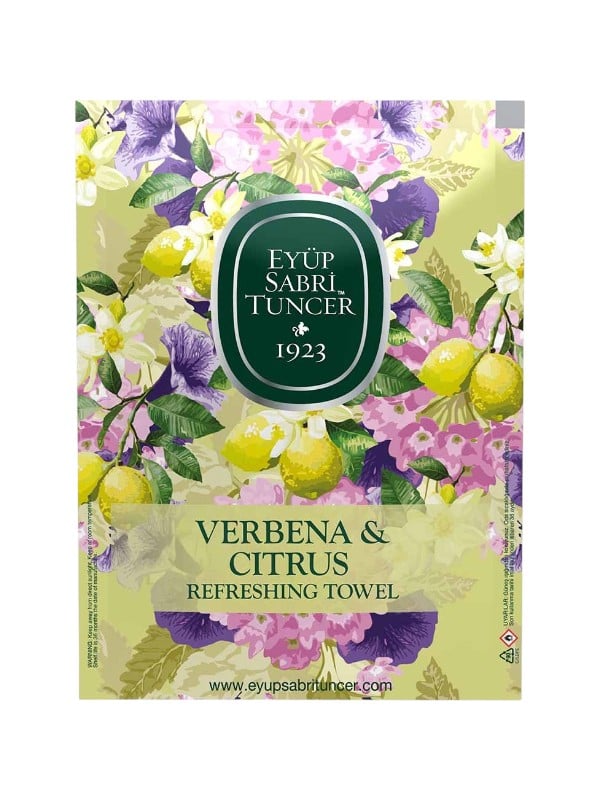 Eyup Sabri Tuncer Verbena & Citrus Refreshing Wipes Lemon Honeysuckle 50 Wipes
