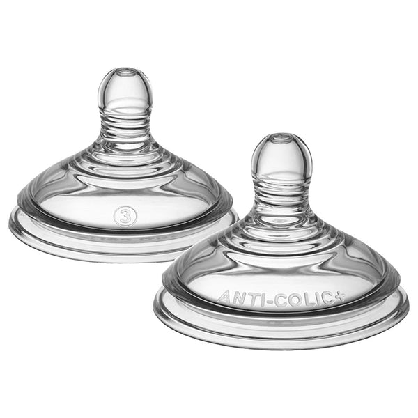 Tommee Tippee Advanced Anti-Colic Fast Flow Teats, Number 3, 2 Pack, 6+ Months