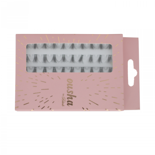 Osha Single Layer False Eyelashes No. 1014 Natural Human Hair Reusable